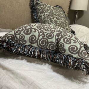 Decorative Swirl Pattern Throw Pillows
